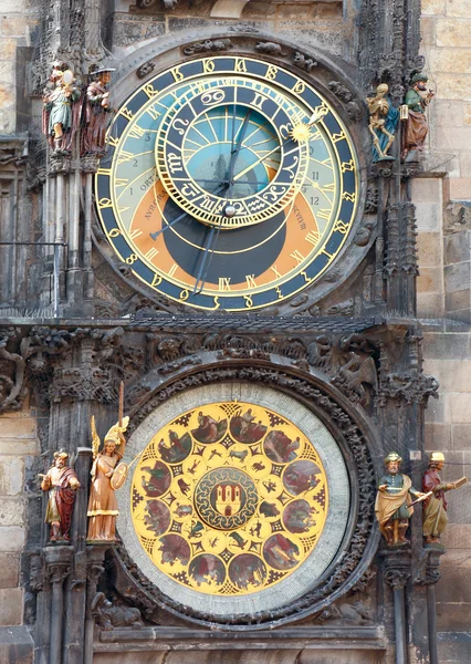 El reloj astronómico de Praga — Foto de Stock