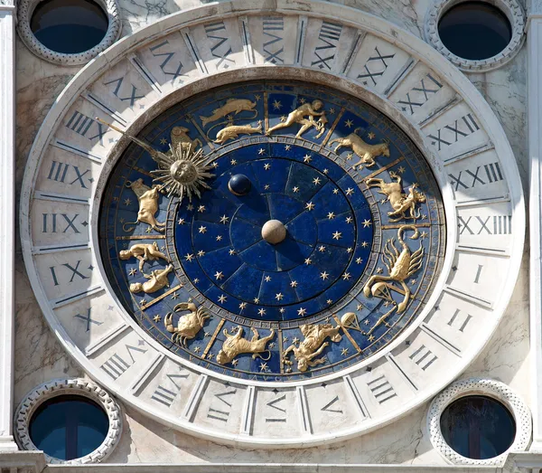 Astronomical clock in Venice, Italy — Stock Photo, Image