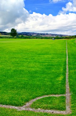 Soccer green field clipart