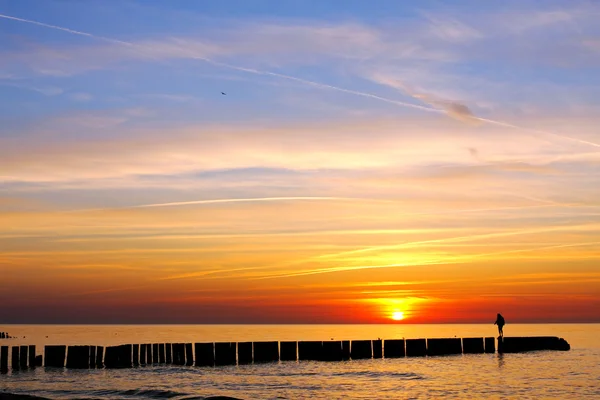 Beautiful sea sunset — Stock Photo, Image