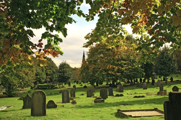 stock image Autumn cemetery