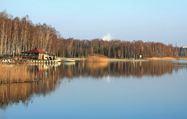 Autumn lake reflections — Stock Photo, Image