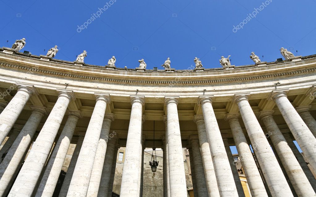 Sculptures of saints in Vatican