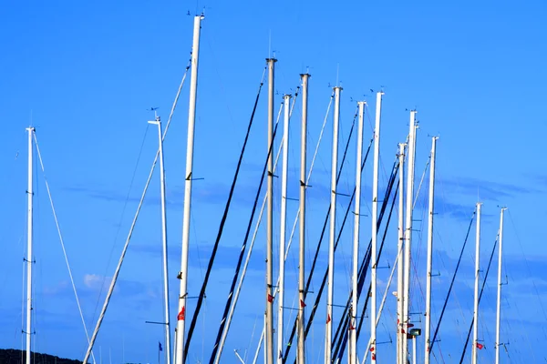 Zeilboot mast — Stockfoto