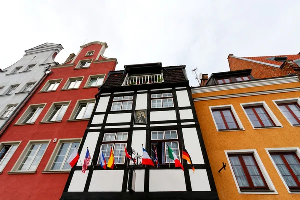 Cidade velha bonita em Gdansk — Fotografia de Stock