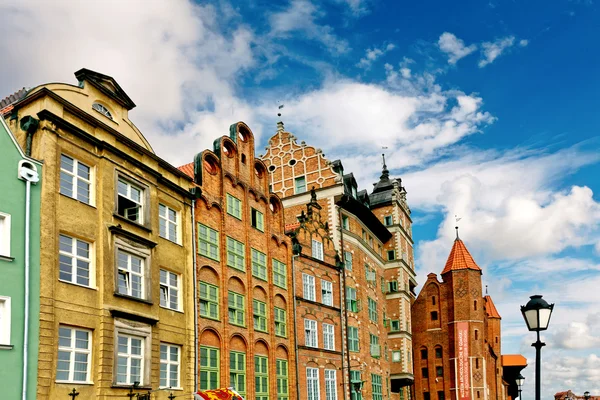 Centrum van de stad van Gdansk, oude stad — Stockfoto