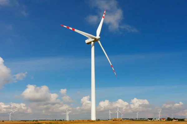 Wind turbines farm Stock Image