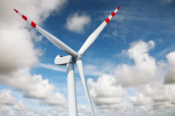 Энергия - ветряная турбина — стоковое фото