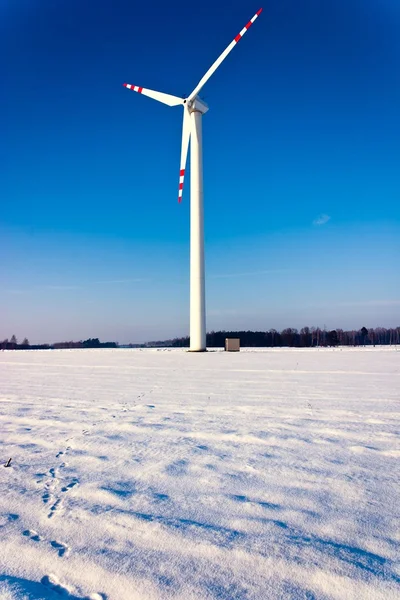 Des Éoliennes Sur Champ Vert Autres Sources Énergie — Photo