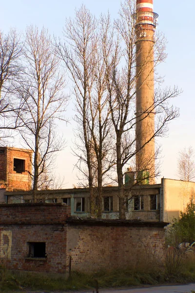 Ruínas Uma Fábrica Industrial Muito Poluída Lugar Era Conhecido Como — Fotografia de Stock