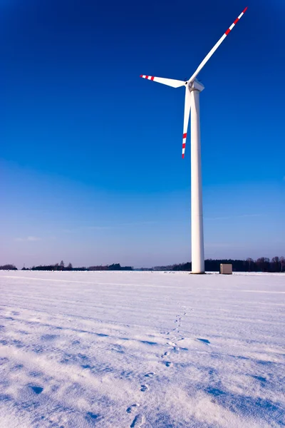 Windräder Auf Der Grünen Wiese Alternative Energiequelle — Stockfoto