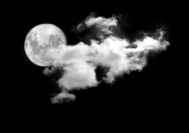 Bulutların arasında moon