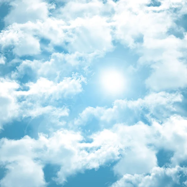 Che Verificano Sole Bianco Dietro Nuvole Una Serata Calda — Foto Stock