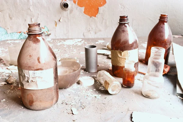 stock image Ruins of a very heavily polluted industrial site, 1890's the place was known as one of the most polluted towns in Europe.