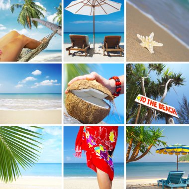 Tropic collage clipart