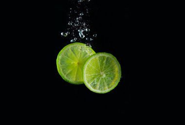 Lime in water clipart