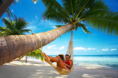 Tropic lounging clipart