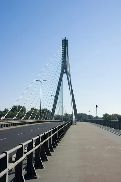 Ponte sobre Wisla em Varsóvia — Fotografia de Stock
