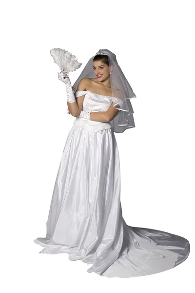 Isolated bride — Stock Photo, Image