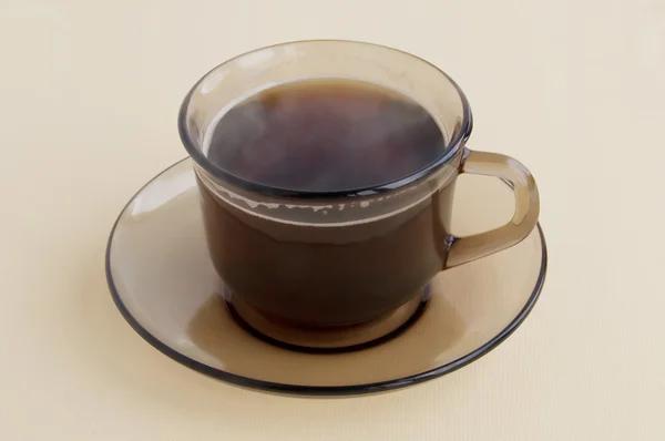 Чашка коричневого стекла — стоковое фото