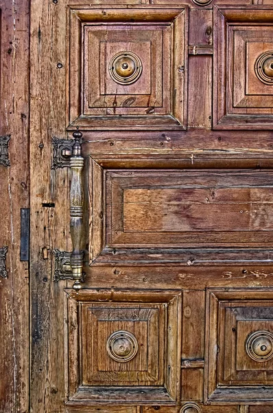 Staré dveře dekorace — Stock fotografie