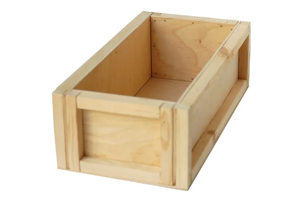 Opened wooden gift box — Stock Photo, Image