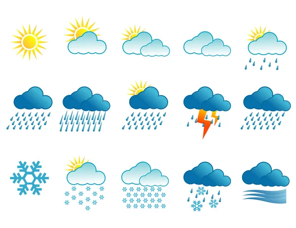 Conditions météorologiques — Image vectorielle