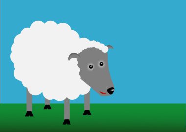 Vector sheep clipart