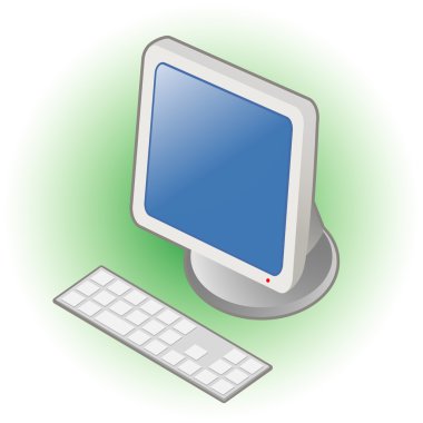 Desktop computer clipart