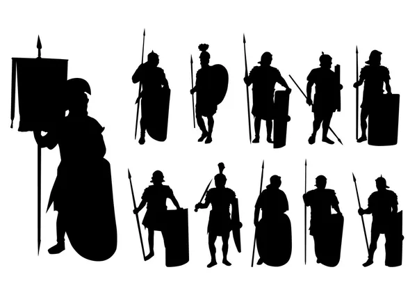 Legionarios romanos — Archivo Imágenes Vectoriales