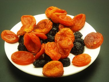 Apricots and prunes clipart