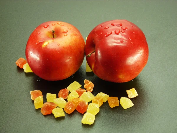 Sweet and apples — Stock Photo, Image