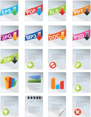 Designers toolkit series - web 2.0 icons clipart