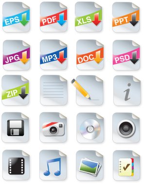 Designers toolkit series - web 2.0 icons clipart