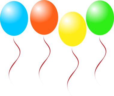 Candy balloons clipart