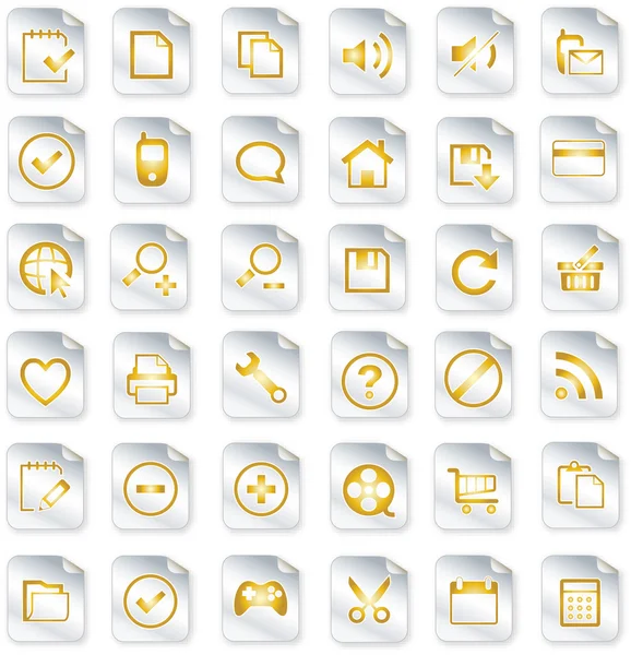 Série de boîtes à outils designers - icônes universelles — Image vectorielle
