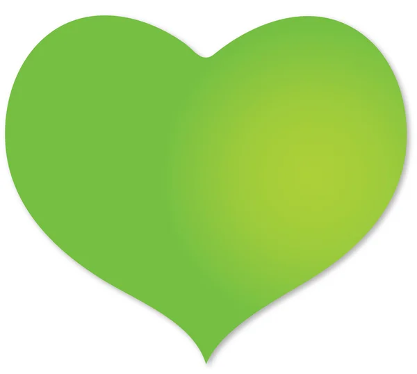 Зеленое сердце — стоковый вектор