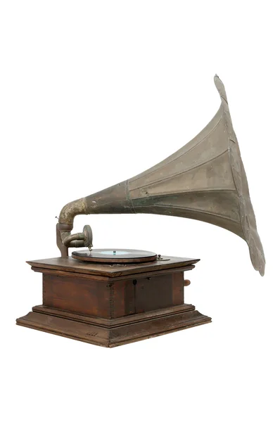 stock image Old vintage gramophone