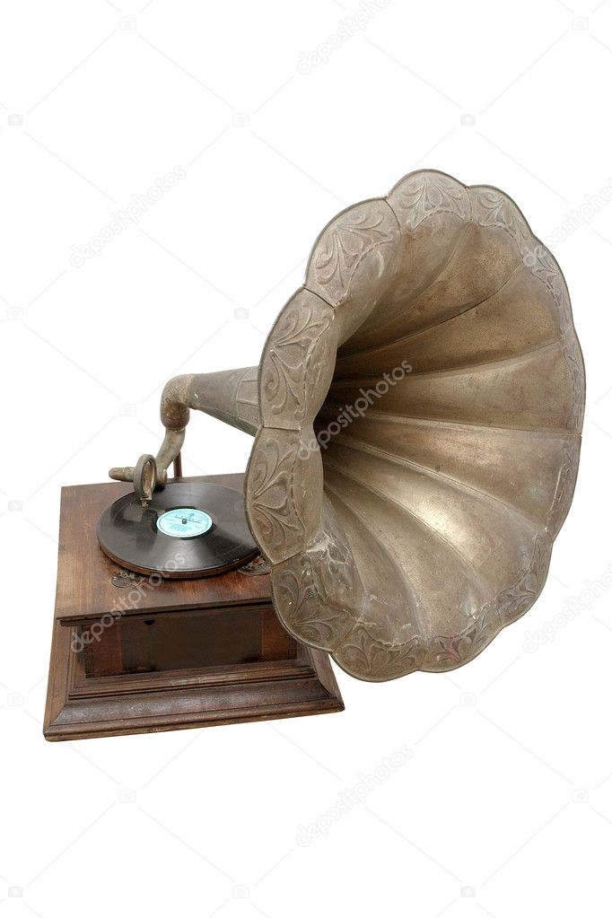 Old vintage gramophone