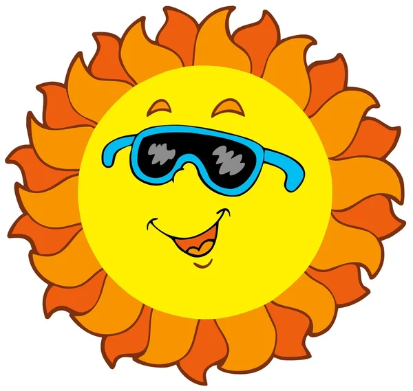 Щасливі мультфільм сонця — стоковий вектор