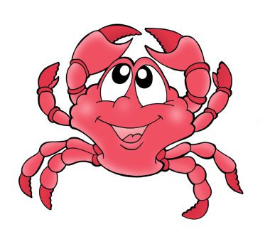 Cute crab clipart