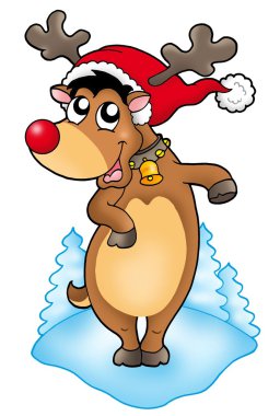 Cute Christmas reindeer clipart