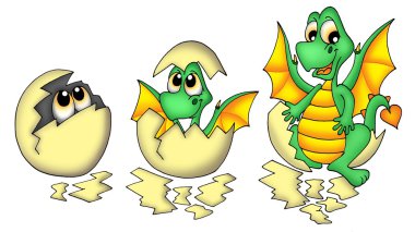 Egg and dragon clipart