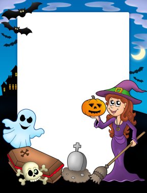 Halloween frame 2 clipart