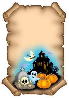 Haloween parchment 2 clipart