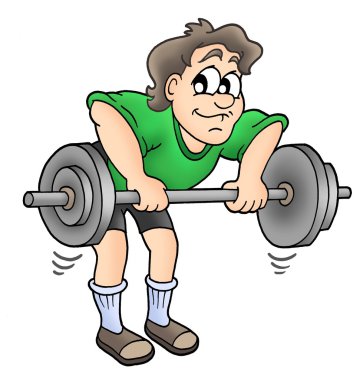 Man working out clipart