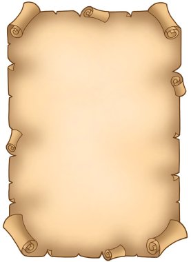 Old torn parchment clipart
