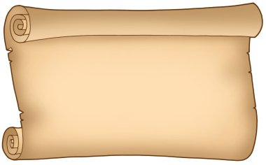 Old wide parchment clipart