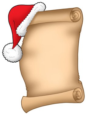 Santa Claus wish list clipart