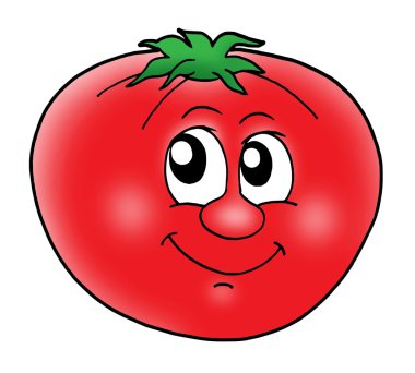 Smiling tomato clipart